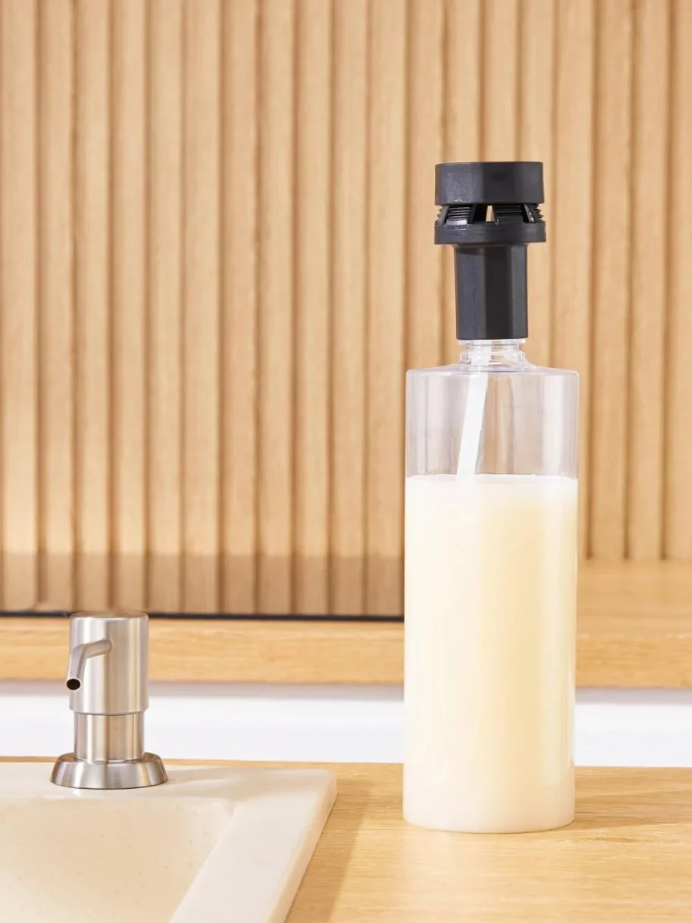 Updated Soap Dispenser Bottle for Kitchen Sink Replacement - 500ML/17oz Soap Bot